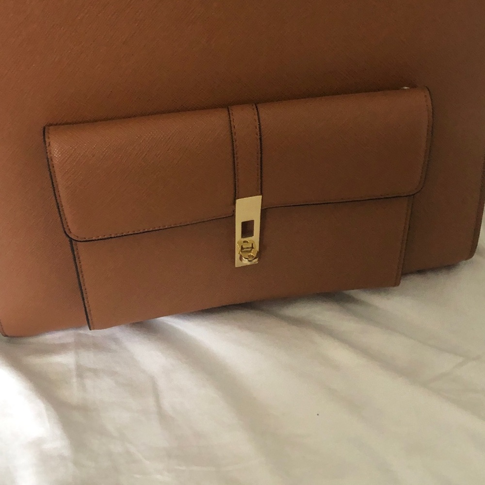Brown gold luxury bag